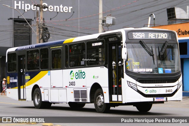 Viação Elite 2403 na cidade de Volta Redonda, Rio de Janeiro, Brasil, por Paulo Henrique Pereira Borges. Número da foto: #13208653.