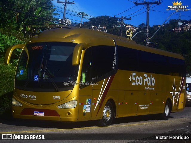 Eco Polo Brasil Transportes 129 na cidade de Petrópolis, Rio de Janeiro, Brasil, por Victor Henrique. Número da foto: #13208270.