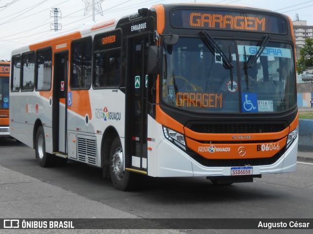 Expresso Nossa Senhora da Glória B06046 na cidade de Nova Iguaçu, Rio de Janeiro, Brasil, por Augusto César. Número da foto: #13209229.