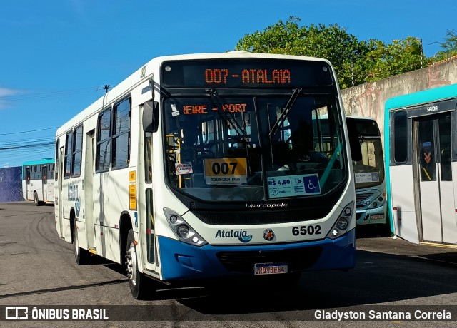 Viação Atalaia Transportes 6502 na cidade de Aracaju, Sergipe, Brasil, por Gladyston Santana Correia. Número da foto: #13207615.