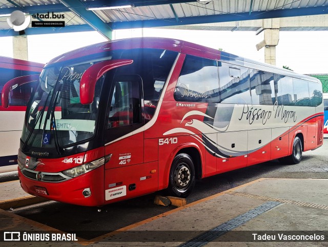 Empresa de Ônibus Pássaro Marron 5410 na cidade de Guarulhos, São Paulo, Brasil, por Tadeu Vasconcelos. Número da foto: #13211446.