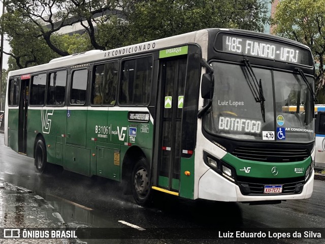 Viação VG B31061 na cidade de Rio de Janeiro, Rio de Janeiro, Brasil, por Luiz Eduardo Lopes da Silva. Número da foto: #13210089.