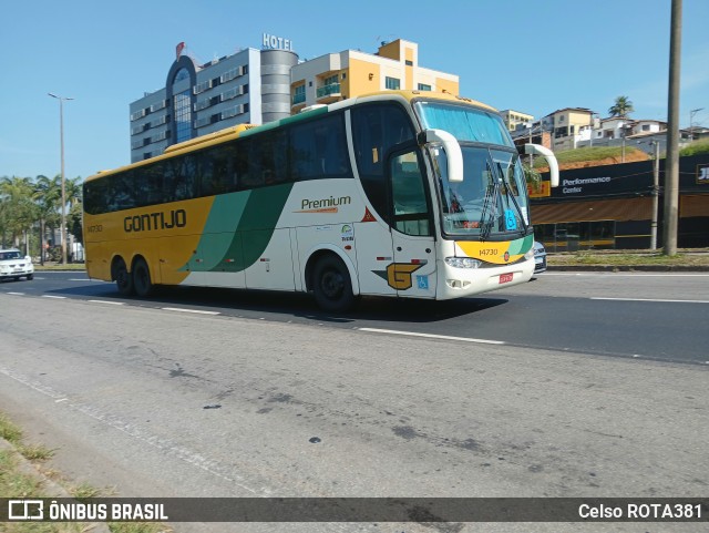 Empresa Gontijo de Transportes 14730 na cidade de Ipatinga, Minas Gerais, Brasil, por Celso ROTA381. Número da foto: #13212038.