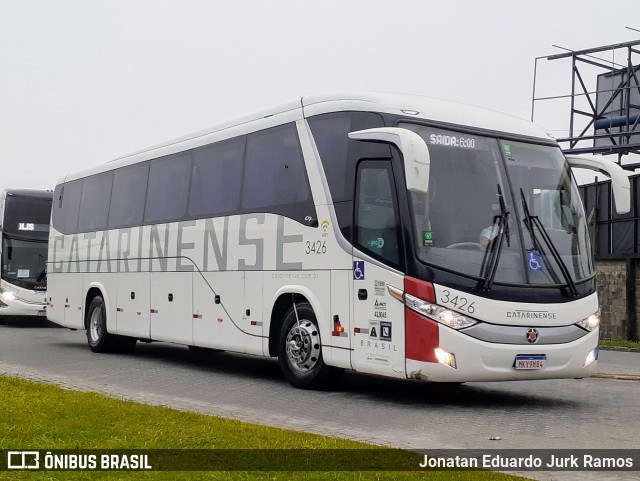 Auto Viação Catarinense 3426 na cidade de Itajaí, Santa Catarina, Brasil, por Jonatan Eduardo Jurk Ramos. Número da foto: #13212078.