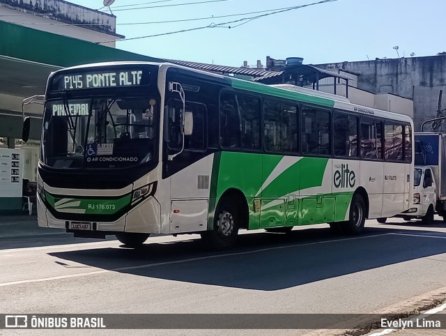 Viação Elite RJ 176.073 na cidade de Volta Redonda, Rio de Janeiro, Brasil, por Evelyn Lima. Número da foto: #13210061.