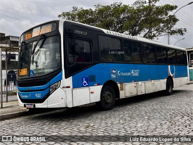 Transurb A72027 na cidade de Rio de Janeiro, Rio de Janeiro, Brasil, por Luiz Eduardo Lopes da Silva. Número da foto: #13212482.