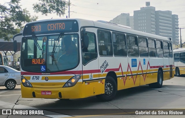 SOPAL - Sociedade de Ônibus Porto-Alegrense Ltda. 6750 na cidade de Porto Alegre, Rio Grande do Sul, Brasil, por Gabriel da Silva Ristow. Número da foto: #13210333.