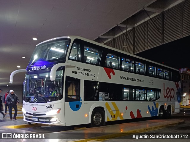 Buses Lep 545 na cidade de Ciudad Autónoma de Buenos Aires, Argentina, por Agustin SanCristobal1712. Número da foto: #13210547.