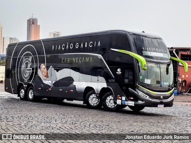 Viação Garcia 86098 na cidade de Londrina, Paraná, Brasil, por Jonatan Eduardo Jurk Ramos. Número da foto: #13209516.