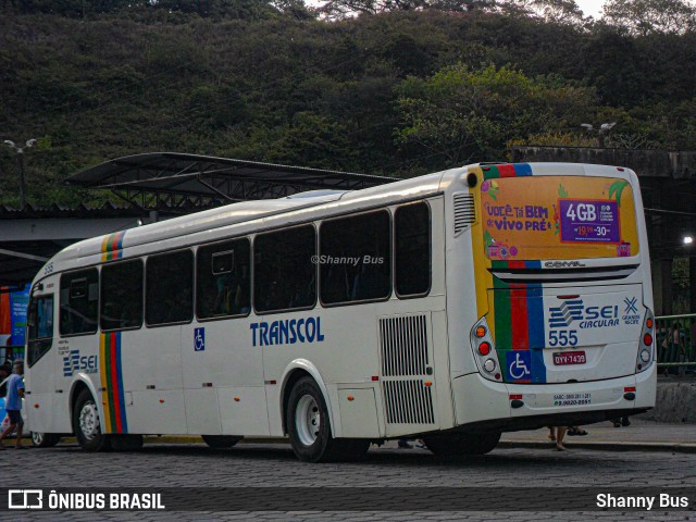 Transcol - Transportes Coletivos Ltda. 555 na cidade de Recife, Pernambuco, Brasil, por Shanny Bus. Número da foto: #13209630.