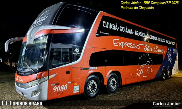 Expresso São Luiz 9080 na cidade de Campinas, São Paulo, Brasil, por Carlos Júnior. Número da foto: #13212053.