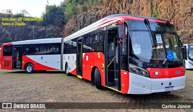Itajaí Transportes Coletivos 2091 na cidade de Campinas, São Paulo, Brasil, por Carlos Júnior. Número da foto: #13210692.