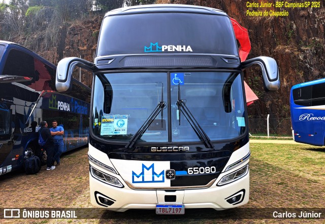 Empresa de Ônibus Nossa Senhora da Penha 65080 na cidade de Campinas, São Paulo, Brasil, por Carlos Júnior. Número da foto: #13212122.