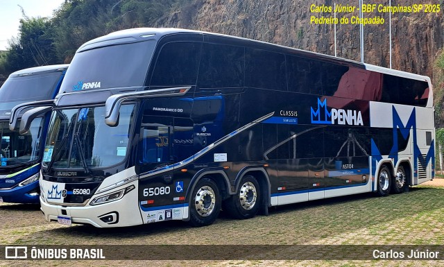 Empresa de Ônibus Nossa Senhora da Penha 65080 na cidade de Campinas, São Paulo, Brasil, por Carlos Júnior. Número da foto: #13212152.