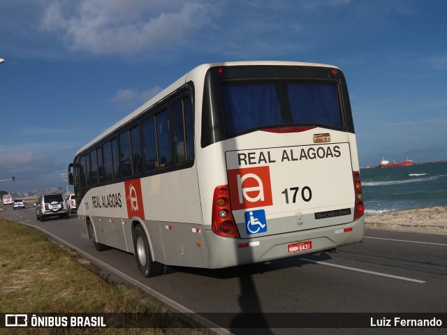 Real Alagoas de Viação 170 na cidade de Maceió, Alagoas, Brasil, por Luiz Fernando. Número da foto: #13211932.