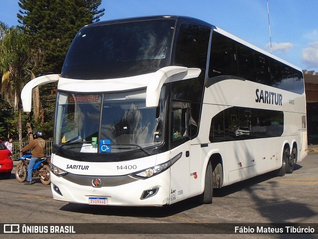 Saritur - Santa Rita Transporte Urbano e Rodoviário 14400 na cidade de Três Corações, Minas Gerais, Brasil, por Fábio Mateus Tibúrcio. Número da foto: #13212266.