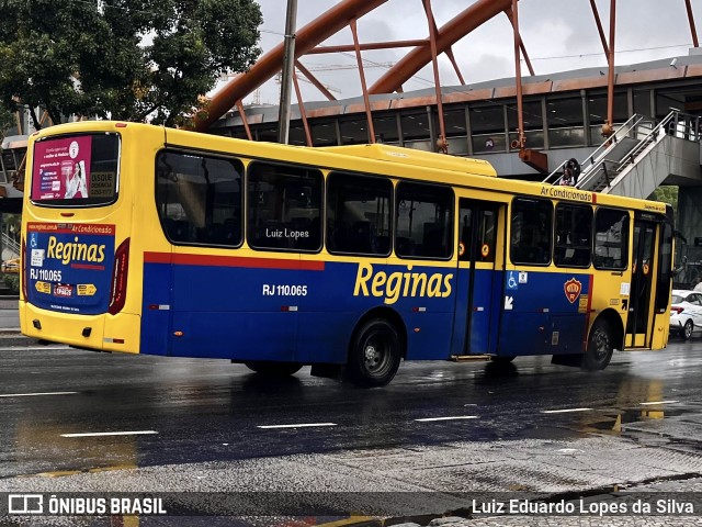Auto Viação Reginas RJ 110.065 na cidade de Rio de Janeiro, Rio de Janeiro, Brasil, por Luiz Eduardo Lopes da Silva. Número da foto: #13209425.