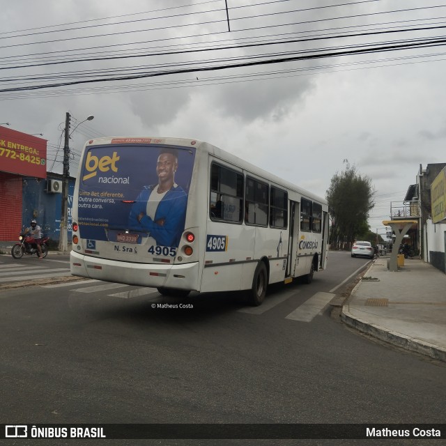 Empresa de Transportes Nossa Senhora da Conceição 4905 na cidade de Natal, Rio Grande do Norte, Brasil, por Matheus Costa. Número da foto: #13209958.