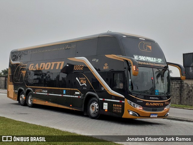 Auto Viação Gadotti 10002 na cidade de Itajaí, Santa Catarina, Brasil, por Jonatan Eduardo Jurk Ramos. Número da foto: #13210031.
