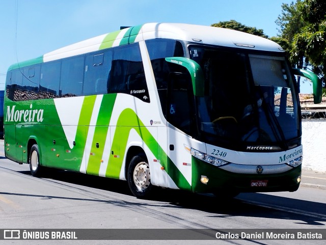 Empresa de Transportes e Turismo Moreira 2240 na cidade de Goiânia, Goiás, Brasil, por Carlos Daniel Moreira Batista. Número da foto: #13210325.