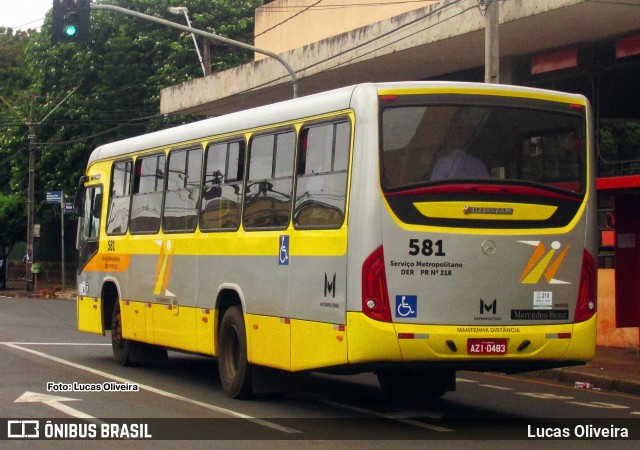 TIL Transportes Coletivos 581 na cidade de Londrina, Paraná, Brasil, por Lucas Oliveira . Número da foto: #13210472.