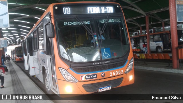 Auto Ônibus São João 25002 na cidade de Feira de Santana, Bahia, Brasil, por Emanuel Silva. Número da foto: #13211474.