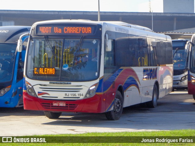 Transportadora Tinguá RJ 156.194 na cidade de Rio de Janeiro, Rio de Janeiro, Brasil, por Jonas Rodrigues Farias. Número da foto: #13209528.