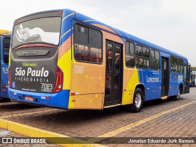 Londrisul Transportes Coletivos 7023 na cidade de Londrina, Paraná, Brasil, por Jonatan Eduardo Jurk Ramos. Número da foto: #13209524.