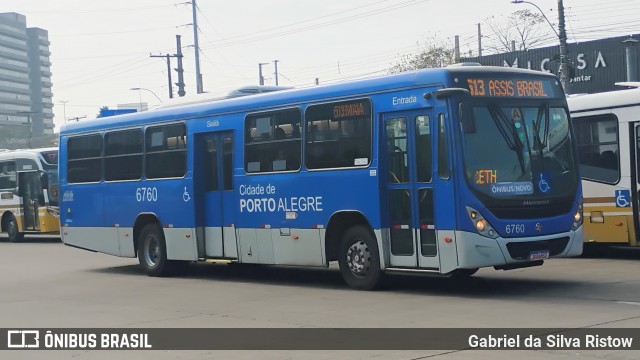 SOPAL - Sociedade de Ônibus Porto-Alegrense Ltda. 6760 na cidade de Porto Alegre, Rio Grande do Sul, Brasil, por Gabriel da Silva Ristow. Número da foto: #13210440.