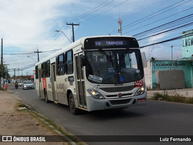 Real Alagoas de Viação 1407 na cidade de Maceió, Alagoas, Brasil, por Luiz Fernando. Número da foto: #13211943.