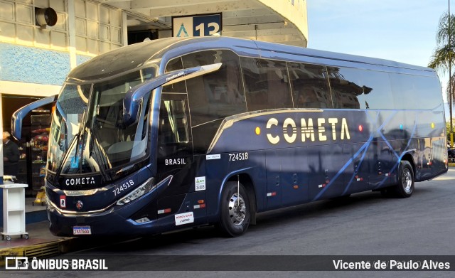 Viação Cometa 724518 na cidade de Aparecida, São Paulo, Brasil, por Vicente de Paulo Alves. Número da foto: #13210284.