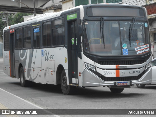 UniRio Transportes RJ 228.038 na cidade de Queimados, Rio de Janeiro, Brasil, por Augusto César. Número da foto: #13211011.