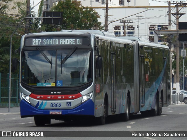 Next Mobilidade - ABC Sistema de Transporte 8362 na cidade de São Bernardo do Campo, São Paulo, Brasil, por Heitor de Sena Sapaterro. Número da foto: #13211029.