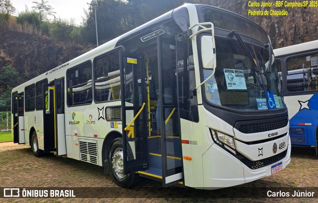 Onicamp Transporte Coletivo 4951 na cidade de Campinas, São Paulo, Brasil, por Carlos Júnior. Número da foto: #13211206.