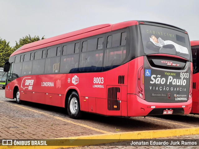 Londrisul Transportes Coletivos 8003 na cidade de Londrina, Paraná, Brasil, por Jonatan Eduardo Jurk Ramos. Número da foto: #13209521.