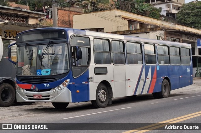Ônibus Particulares 714 na cidade de Três Rios, Rio de Janeiro, Brasil, por Adriano Duarte. Número da foto: #13211723.