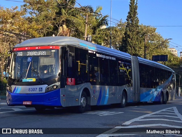 Next Mobilidade - ABC Sistema de Transporte 8307 na cidade de São Bernardo do Campo, São Paulo, Brasil, por Matheus Ribeiro. Número da foto: #13212355.