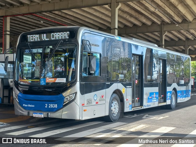 Sambaíba Transportes Urbanos 2 2838 na cidade de São Paulo, São Paulo, Brasil, por Matheus Neri dos Santos. Número da foto: #13212988.