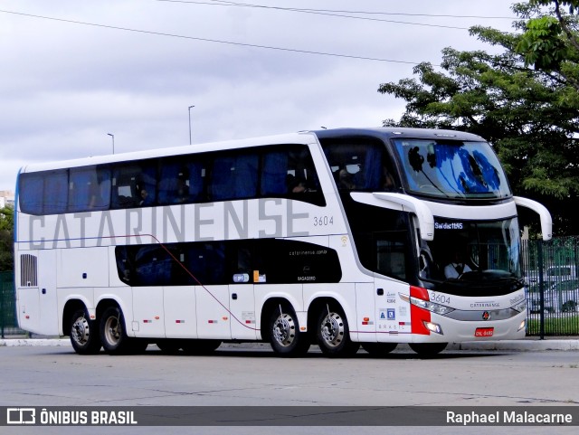 Auto Viação Catarinense 3604 na cidade de São Paulo, São Paulo, Brasil, por Raphael Malacarne. Número da foto: #13215107.