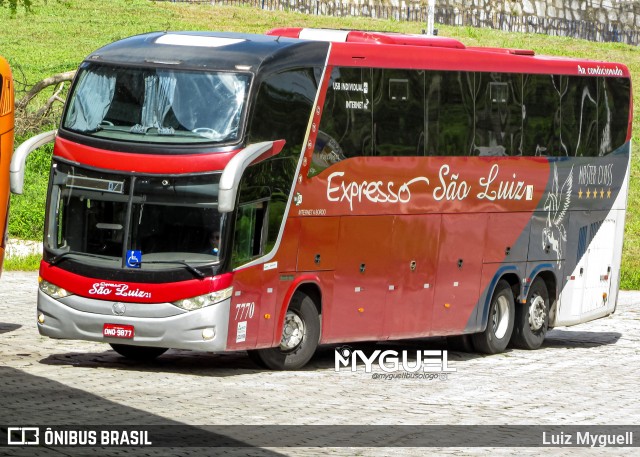 Expresso São Luiz 7770 na cidade de João Pessoa, Paraíba, Brasil, por Luiz Myguell. Número da foto: #13214423.