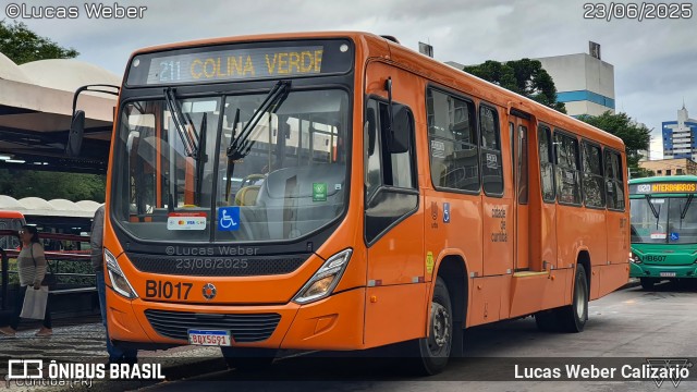 Transporte Coletivo Glória BI017 na cidade de Curitiba, Paraná, Brasil, por Lucas Weber Calizario. Número da foto: #13213049.
