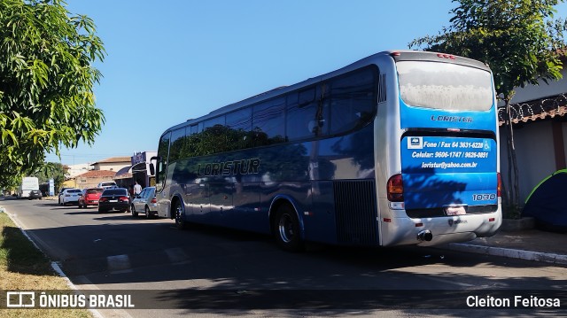 Loristur Turismo 1030 na cidade de Trindade, Goiás, Brasil, por Cleiton Feitosa. Número da foto: #13213753.