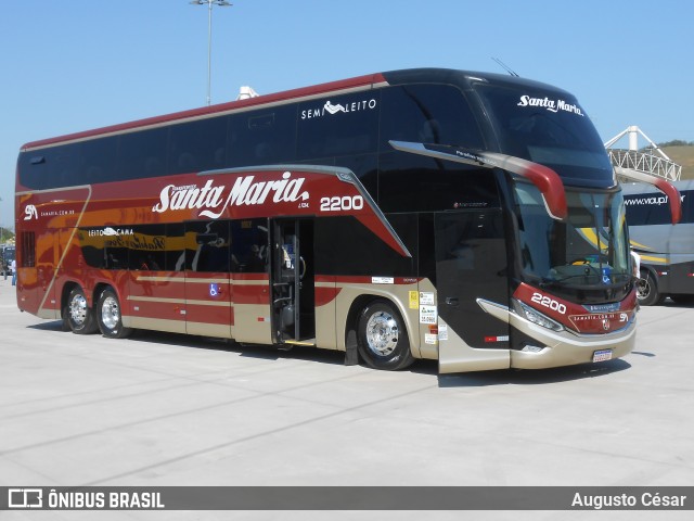 Santa Maria Fretamento e Turismo > Transportes Santa Maria(SP) 2200 na cidade de Duque de Caxias, Rio de Janeiro, Brasil, por Augusto César. Número da foto: #13214699.