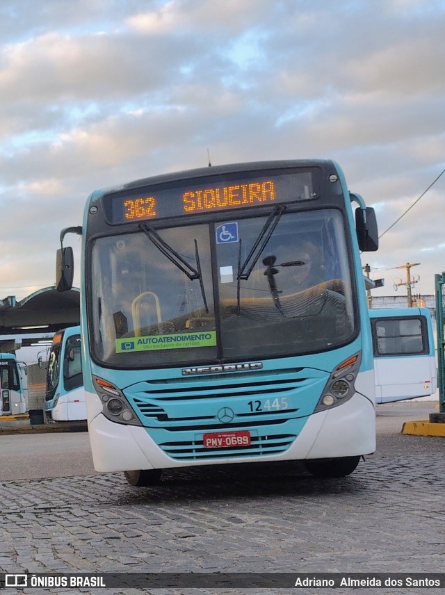 Auto Viação São José 12445 na cidade de Fortaleza, Ceará, Brasil, por Adriano  Almeida dos Santos. Número da foto: #13213176.