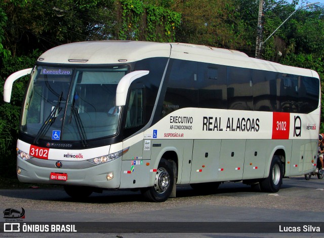Real Alagoas de Viação 3102 na cidade de Recife, Pernambuco, Brasil, por Lucas Silva. Número da foto: #13214086.