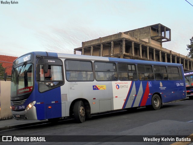 Expresso Amarelinho EA-702 na cidade de Sorocaba, São Paulo, Brasil, por Weslley Kelvin Batista. Número da foto: #13214606.