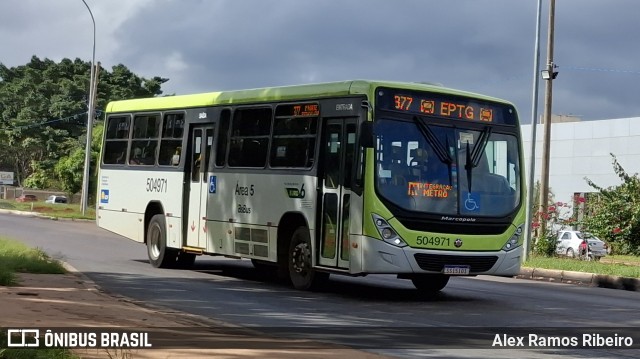 BsBus Mobilidade 504971 na cidade de Sudoeste-Octogonal, Distrito Federal, Brasil, por Alex Ramos Ribeiro. Número da foto: #13213867.