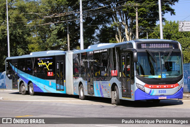 Next Mobilidade - ABC Sistema de Transporte 8358 na cidade de São Paulo, São Paulo, Brasil, por Paulo Henrique Pereira Borges. Número da foto: #13216135.