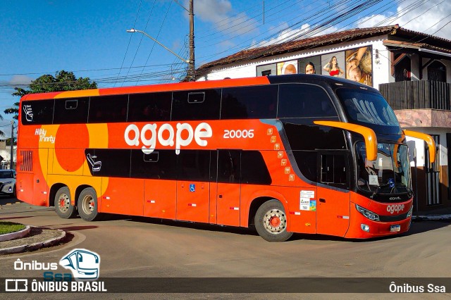 Agape Turismo 20006 na cidade de Amargosa, Bahia, Brasil, por Ônibus Ssa. Número da foto: #13216697.
