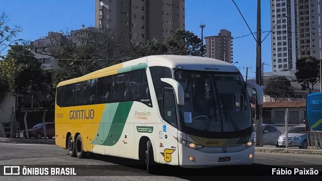 Empresa Gontijo de Transportes 18100 na cidade de Pouso Alegre, Minas Gerais, Brasil, por Fábio Paixão. Número da foto: #13215491.
